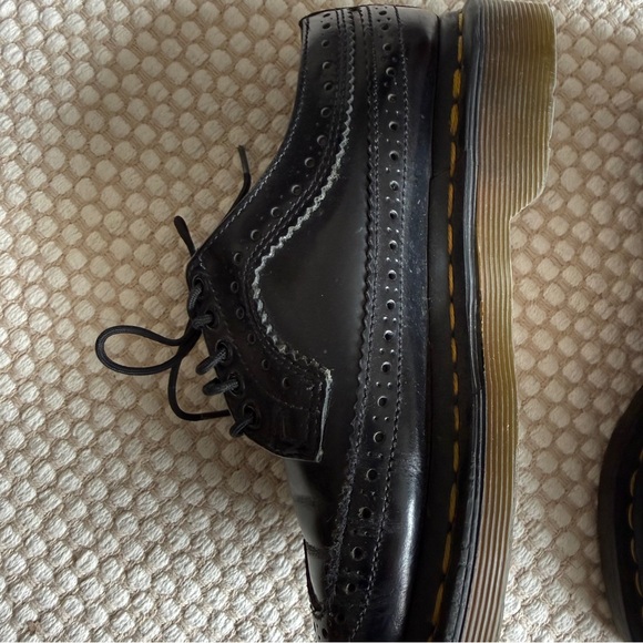 Dr. Martens | 3989 Patent Brogue Shoes Black Oxford Preppy Punk Classic | Size 6 - Picture 7 of 13